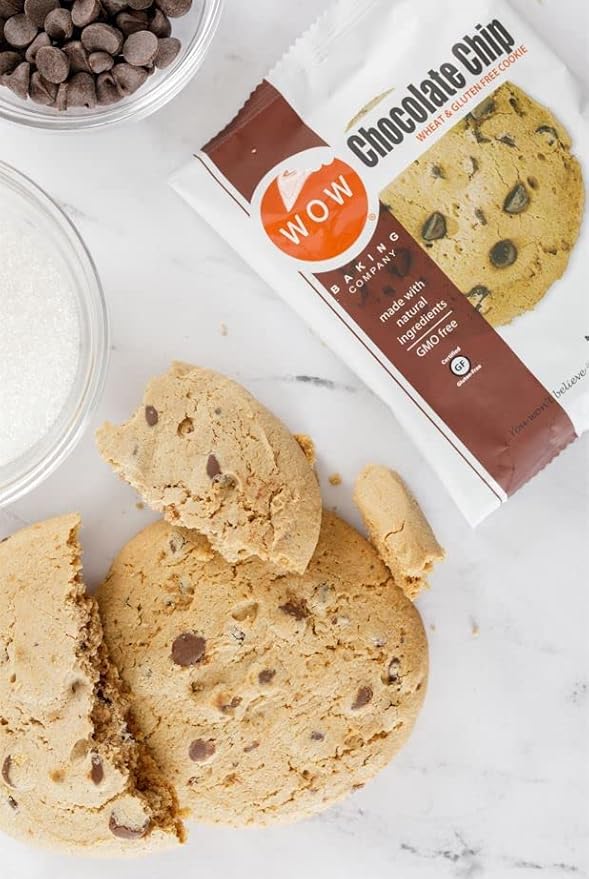 WOW Baking Company Gluten-Free Cookies, Chocolate Chip, 2.75 Ounce (Pack of 12)