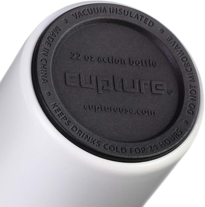 Cupture Action Bottle with Handle - Stainless Steel Vacuum-Insulated, 22 oz