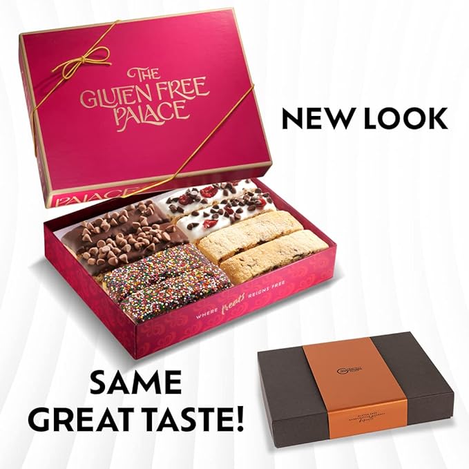 Gluten Free Palace Biscotti Cookie Gift Basket – Biscotti Dessert Basket – Birthday, Corporate, Sympathy, Get Well & Thank You Gift for Men & Women Gift