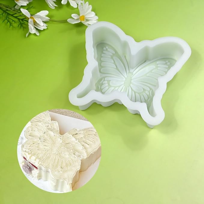 mostsom 3D Butterfly Design Silicone Mousse Mold DIY Dessert Pudding Chocolate Mould Wedding Cake Decorating Tools Bakeware (A_ Butterfly)