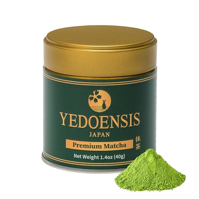 YEDOENSIS Premium Matcha - Organic Authentic Japanese Green Tea Matcha Powder, JAS Certified Organic Vegan Gluten-Free (40g)