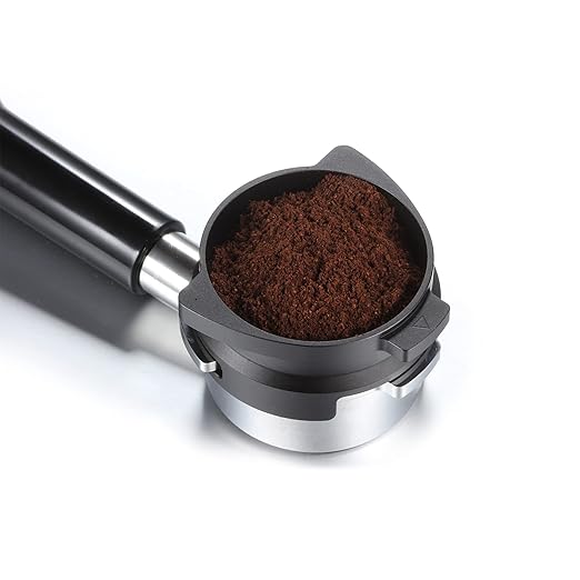 FIRJOY 54mm Espresso Dosing Funnel for Breville Barista Portafilters (Aluminum Alloy-Black)