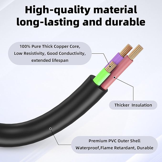 89143 Power Cord for Robot Coupe Ulreon150 Inch Power Cable Replacement for Immersion Blenders MP Series MP350 MP450 MP550 MP600 MP800 Turbo Black Immersion Blender Power Cord