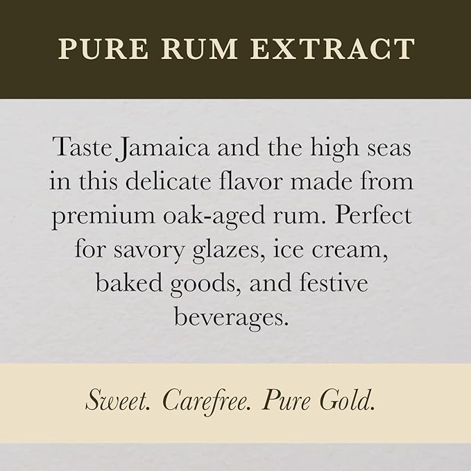 Cook's, Pure Rum Extract, For Baking, Ice Cream, Candies, Cakes, 4 oz