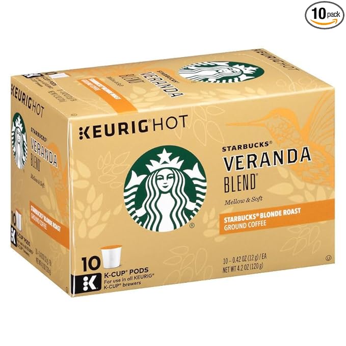 Starbucks Ground Coffee—Dark Roast Coffee (Veranda, 10 Count (Pack of 8))