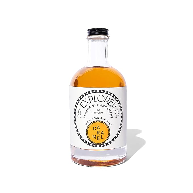 Explorer Cold Brew Coffee Concentrate & Syrup Bundle | Organic Regular Caffeine & Caramel Coffee Syrup | Gluten Free Instant Liquid Mix | Iced or Hot