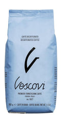 V Vescovi Decaf Espresso Beans – Smooth & Balanced, Medium Roast, Roasted in Italy, 1.1 lb (500g)