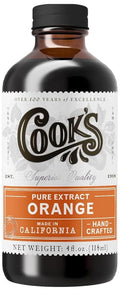 Cook's Pure Orange Extract From Florida Oranges | For Ice Cream, Cakes, Breads, Cookies and Drinks, 4 oz