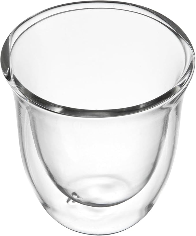 Restaurantware-Forma Professional 2.7 Ounce Double Wall Shot Glasses, 12 Insulated Espresso Cups - Dishwashable, Reusable, Clear Glass Coffee Cups, Freezable, For Hot Or Cold Beverages
