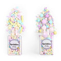 Edible Pearls for Cake Decorating, Matt Pearl Sprinkles, Pastel Sugar Sprinkles, Cube Sprinkles, Pearl Sprinkles for Cake, Cupcakes, Macaron, Ice Cream, and Cookies. (120g/4.2oz)