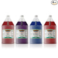 Hawaiian Shaved Ice Syrup Gallon 4-pack, Cherry, Grape, Blue Raspberry & Tiger’s Blood, for Slushies, Italian Soda, Seltzers, Popsicles, & More, No Refrigeration Needed, Allergy-friendly