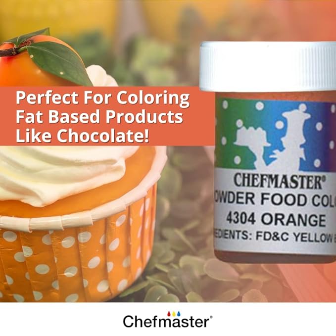 Chefmaster Black Dry Powder Candy Color | Vibrant Shades | Chocolate, Macarons, Fondant | Decorating | Professional-Grade Dye | Easy-to-Use | Manufactured in USA | 3 grams