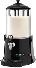 Hot Chocolate Maker Machine, 400W 10L/2.7Gal Electric Stainless Steel Hot Chocolate Dispenser Melting Machine, Commercial Beverage Warmer Coffee Maker for Kitchen Party, Black