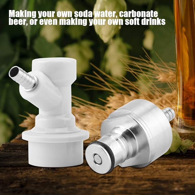 Carbonation 304 stainless steel Carbonator with Liquid Lock Disconnect 1/4" Hot Homebrew Soda Water Carbonate Beer Soft Drinks