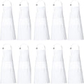 RAJRANG 100% Cotton Cooking Apron with 3 Pockets Kitchen Chef BBQ Adjustable Bib Aprons for Women Men
