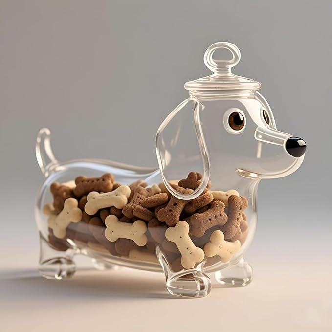 French Bulldog Snack Jar – 2025 New Cute Airtight Storage Container, Multi-purpose Jar for Dog Snacks, Cookies, Candy, Coffee Pods, Kitchen Organization, Pet Lovers Gift(French bulldog B)