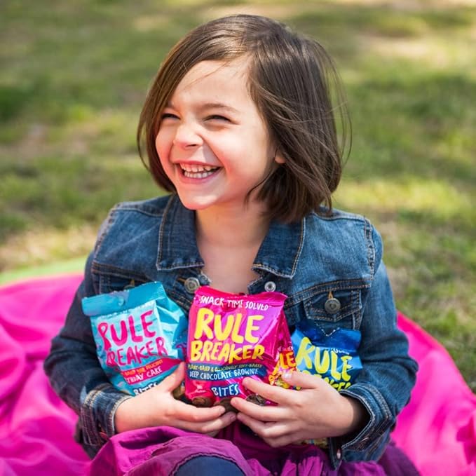 Rule Breaker Vegan & Gluten Free Cookies | Variety Pack Brownie, Chocolate Chip & Birthday Cake | Plant-Based Top 11 Allergen-Free | Soft-Baked, Better-For-You Snacks for School, Office & Home (Pack of 6)