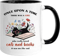 Book Lovers 11oz Coffee Mug, Bookish Gifts for Readers, Christmas Gifts for Book Lovers, Book Club Gifts, Cat Lover Gifts, Gifts for Librarians Her Best Friend