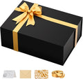 Large Black Gift Box with Lid: 13.5×10×5 Inches - Strong Magnetic Closure for Christmas Wedding Birthday Gifts – Perfect for Couples Friends Family