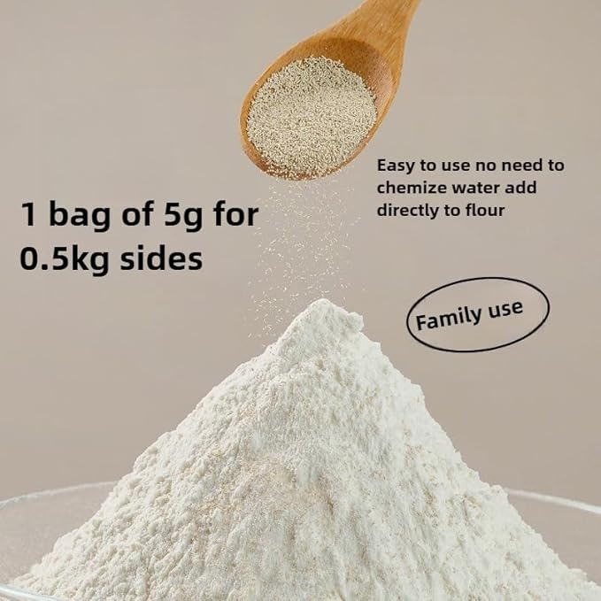 Angel yeast, household, Mantou, steamed stuffed buns, 1.76 ounces (5G * 10 bags),安琪酵母粉蒸包子蒸馒头发酵用（5g/包*10包装）