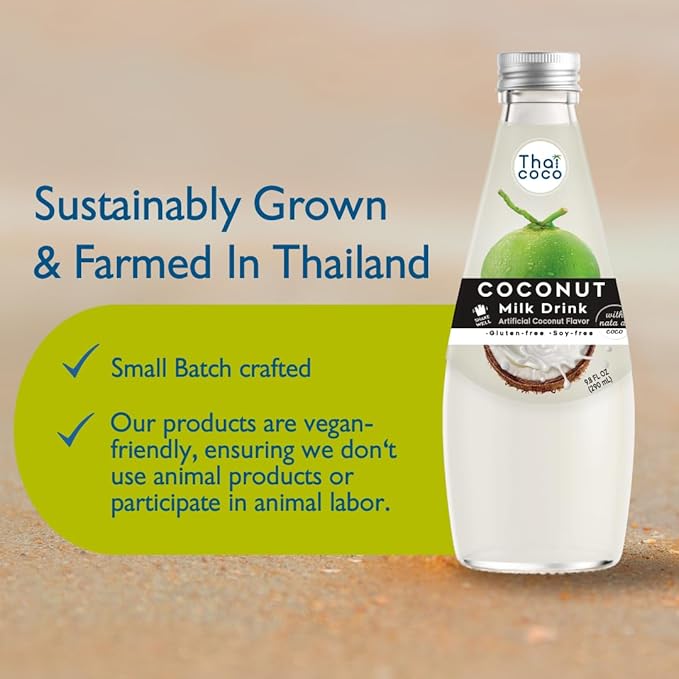 Thai Coco - Original Coconut Milk Drink with Nata De Coco - 9.8 fl. oz. 4 Pk