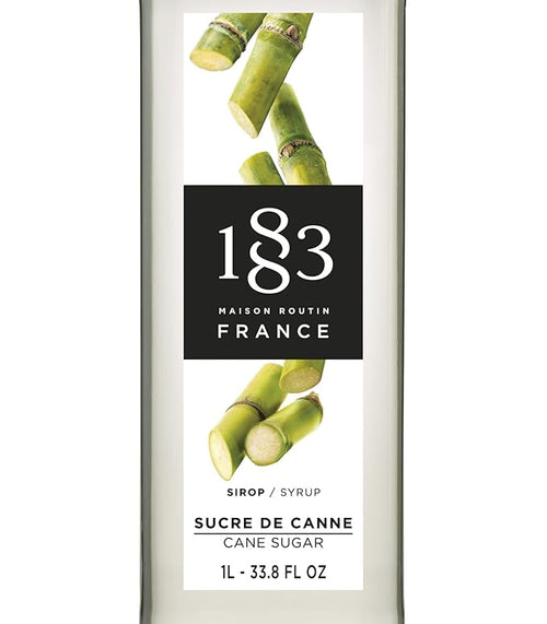 1883 Coffee Syrup, Cane Sugar Syrup for Drinks, Made in France, 1 Liter Glass Bottle