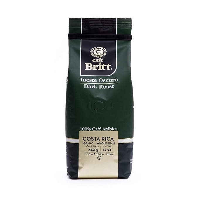 Café Britt® - Costa Rican Blends Mixed Bundle Coffee (12 oz.) (3-Pack) - Whole Bean, Arabica Coffee, Kosher, Gluten Free, 100% Gourmet & Light, Medium Dark & Dark Roast