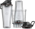 Vitamix Personal Cup Adapter, BPA-Free, Dishwasher Safe, Two 20oz Cups, Two Lids and One Adapter, Clear