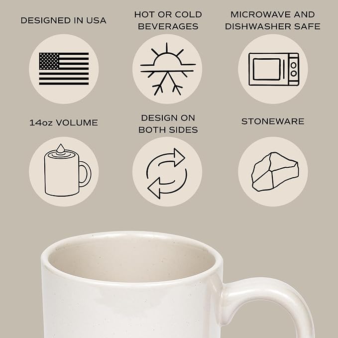 Sweet Water Decor You're The Best Stoneware Coffee Mug | Inspirational Mug | Novelty Coffee Mugs | Microwave & Dishwasher Safe | 14oz Coffee Cup