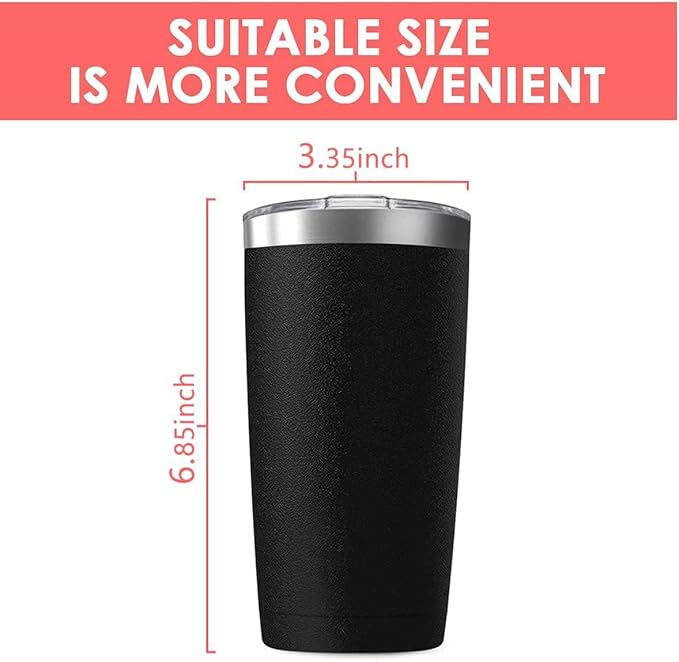 16 Pack 20oz Tumbler Vacuum Insulated Travel Mug with Lids, Stainless Steel Double Wall Bulk Cup for Home, Office, Outdoor Suitable for Vehicle Cup Holders (Navy)
