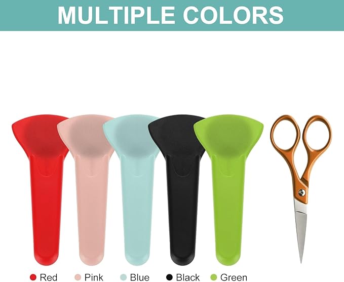 uxcell 2 Pcs Magnetic Scissor Holder, 7.48" x 3.46" Plastic Scissors Cover Durable Waterproof Protector Portable with Round Magnetic Absorber for Kitchen Shears, Blue