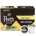 Peet's Coffee, Light Roast K-Cup Coffee Pods for Keurig Coffee Machines - Sun Catcher, 10 Count (1 Box of 10 K Cups)
