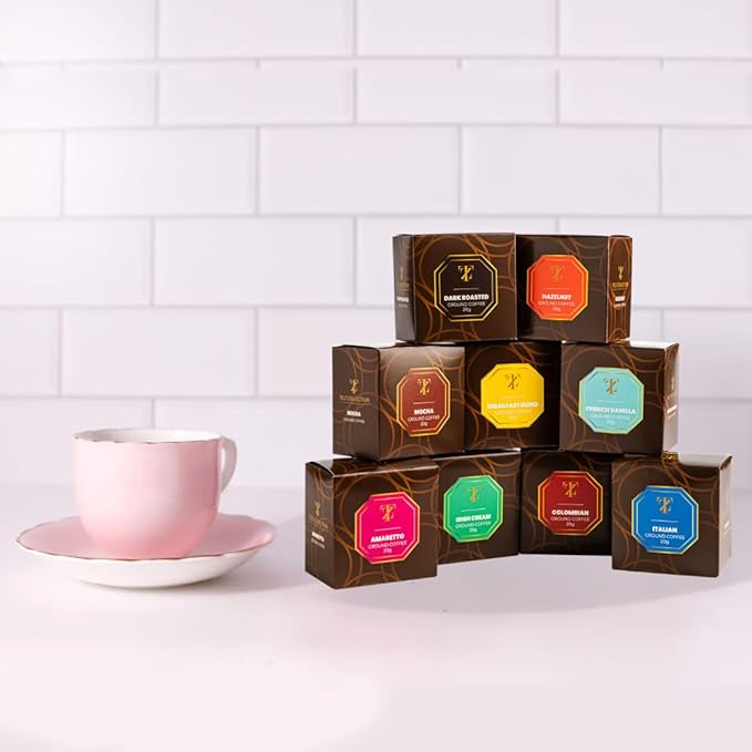 Coffee Gifts - Gourmet Coffee Gift Set |9 Ground Coffee Assortment Gift Set |Coffee Sampler Gift Set, Tasting Kit |Gifts For Coffee Lovers |Ground Coffee Gift Basket |Gifts For Men And Women