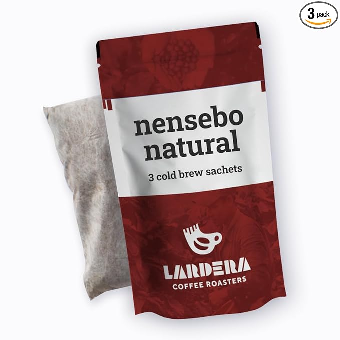 Cold Brew Coffee - Simply Add Water - Makes 3 x 40oz Pitchers of Premium, Ready-to-Drink Coffee. (3 x 40oz, Nensebo Natural)