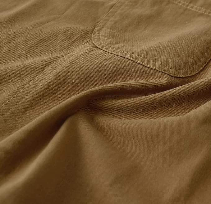 Soft Cotton Linen Apron for Women - Non-tie Cross Back Apron with Pockets, Great for Florist and Kitchen