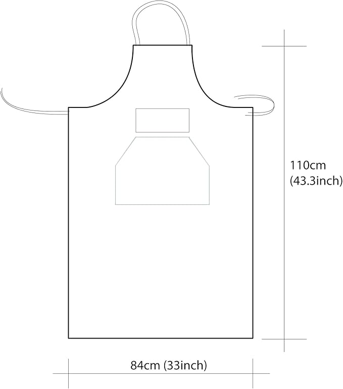 Artist apron/Long apron (Vandyke Brown)