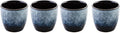 Ceramic Tea Cup, Kung Fu Tea set, Coffee Cup, Yerba Mate Set 4-piece companion cup set (Grey)