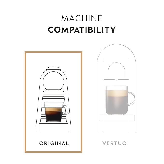 Nespresso Capsules Original Line, Ispirazione Napoli, Dark Roast Coffee Pods, 50-Count Espresso Coffee Pods,