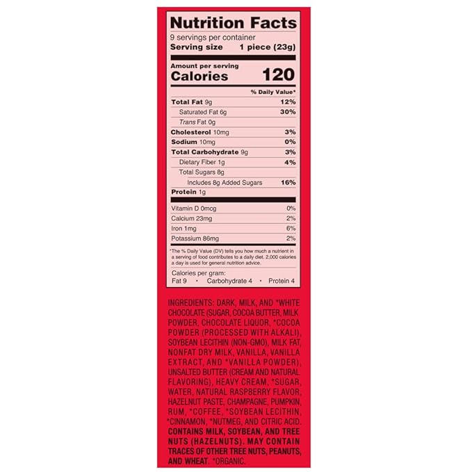 Lake Champlain Holiday Chocolate Truffles Gift Box, 9pc, 7.2 Ounces