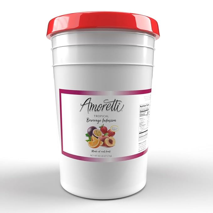 Amoretti - Tropical Beverage Infusion - Drink Mix & Water Enhancer with Pump for Flavoring Cocktails, Waters, Teas, and other Beverages, Preservative Free