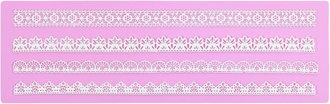 Embossing Lace Fondant Molds, Silicone Lace Mold for Cakes Decorating, Silicone Molds for cake lace Mat Craft Tools