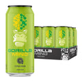 Gorilla Mind Energy Drink | Unmatched Energy · Amplified Focus | N-Acetyl-L-Tyrosine, Alpha-GPC, 200mg Caffeine, Uridine, Saffron | 0 Sugar Or Artificial Colors | 16oz, 12-Pack (Citrus Rain)