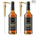 "NEW" Café Le Rou Pumpkin Spice Coffee Syrup (25.4oz) 2-pack *includes 2 Syrup Dispensers*Flavoring Syrup for Coffee, Tea and Espresso