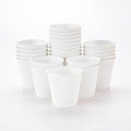 Restaurantware 8 Ounce Double Wall Disposable Coffee Cups, 500 Insulated White Paper Tumblers with Ripple Wall Design, Lids Sold Separately for Hot Drinks like Tea, Hot Chocolate, and More