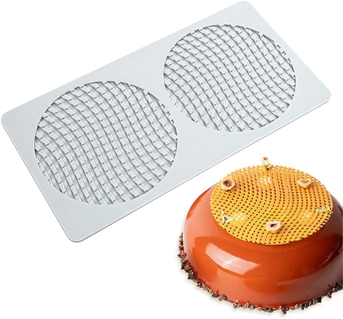 TUKE Fondant Lace Silicone Mold Beehive Dessert Cake Pastry Chocolate Honeycomb Decorating DIY Molecular Cuisine Kitchen Bakeware (C_ Honeycomb)