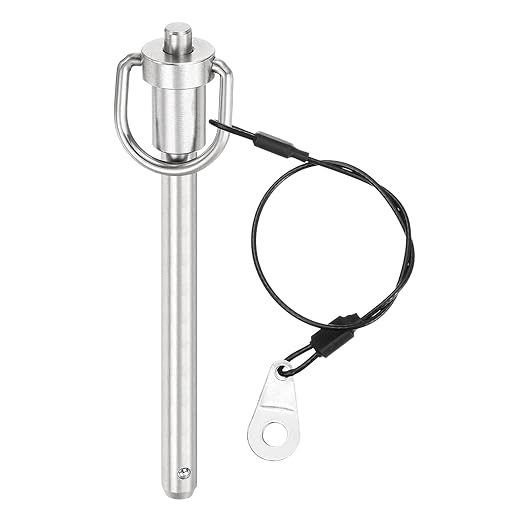 UXCELL 1 Pcs Quick Release Pin, 5/16" x 3" (Dia. x L), Silver, 304 Stainless Steel