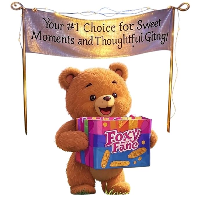 Foxy Fane 120-Count Holiday Gift Box - 120 Healthy Snacks & Treats - Perfect Variety Pack for Easter - Great for Family, Friends & Office