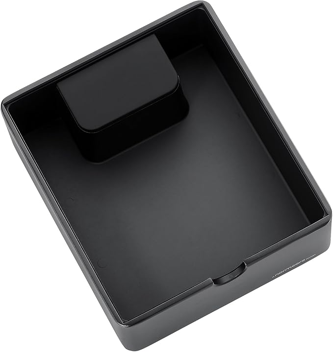 Normcore Compact Espresso Knock Box, Metal Coffee Knock Box, Heavy-Duty Knockbox, Anodized Aluminum, Espresso Accessories for Coffee Grounds, Black