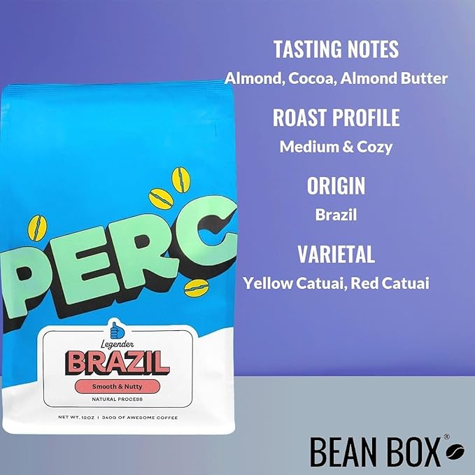 Brazil Legender - Roasted by Perc Coffee - Whole Bean Coffee - 2 Pound Bag