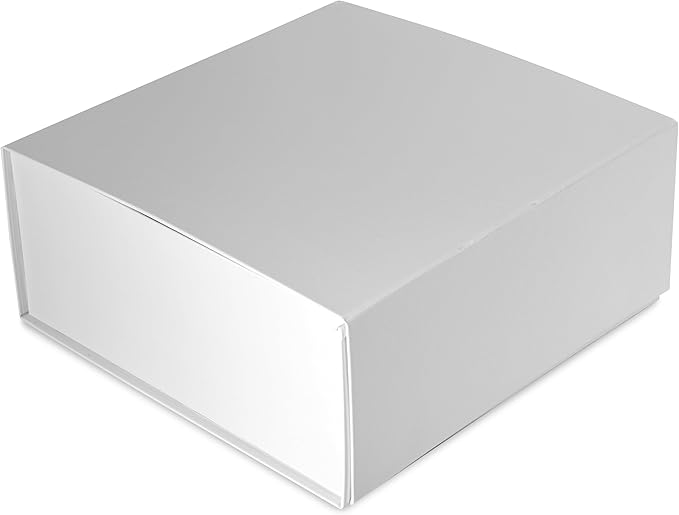 Prime Line Packaging Christmas Gift Boxes, Holiday Gift Boxes with Lids for Presents, Extra Large White Magnetic Gift Box for Gift Wrapping, Weddings, Storage, Bulk, 14x14x6, 15 Pack